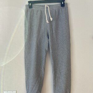 THE GREAT. GRAY HEATHERED JOGGERS SZ 0
